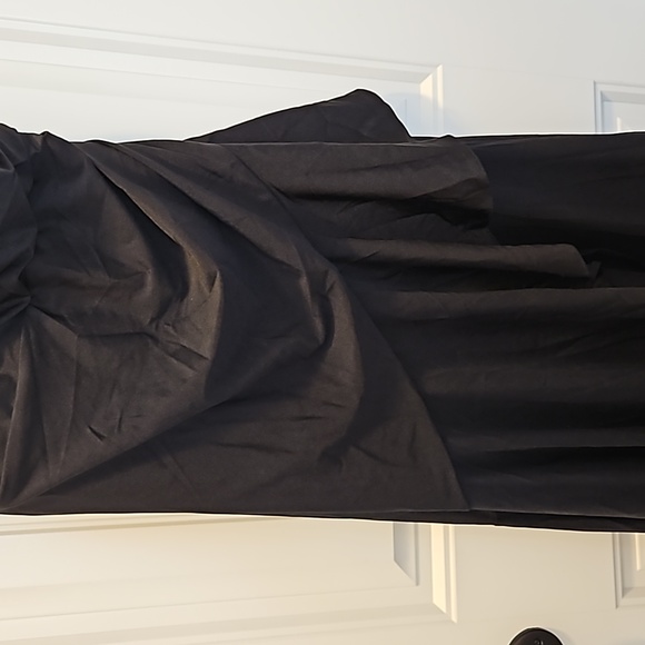 *NWT* Cynthia & Sahar Pleated Wrap Ruffled Asymmetrical Satin Dress - Picture 7 of 16